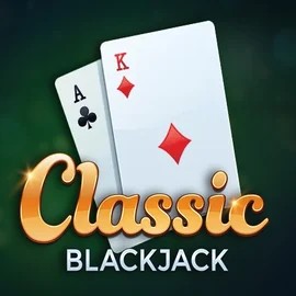 Classic Blackjack online game logo by Red Tiger Gaming on felice-bet.eu.com