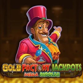 Official Jackpots logo: Gold Factory Jackpots Mega Moolah by Aurum Signature Studios at Felicebet Casino